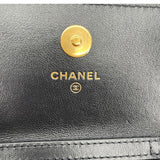 シャネル CHANEL CHANEL19　チェーンクラッチバッグ AP2522 31番台 ブラック GD・SV金具 ラムスキン レディース クラッチバッグ