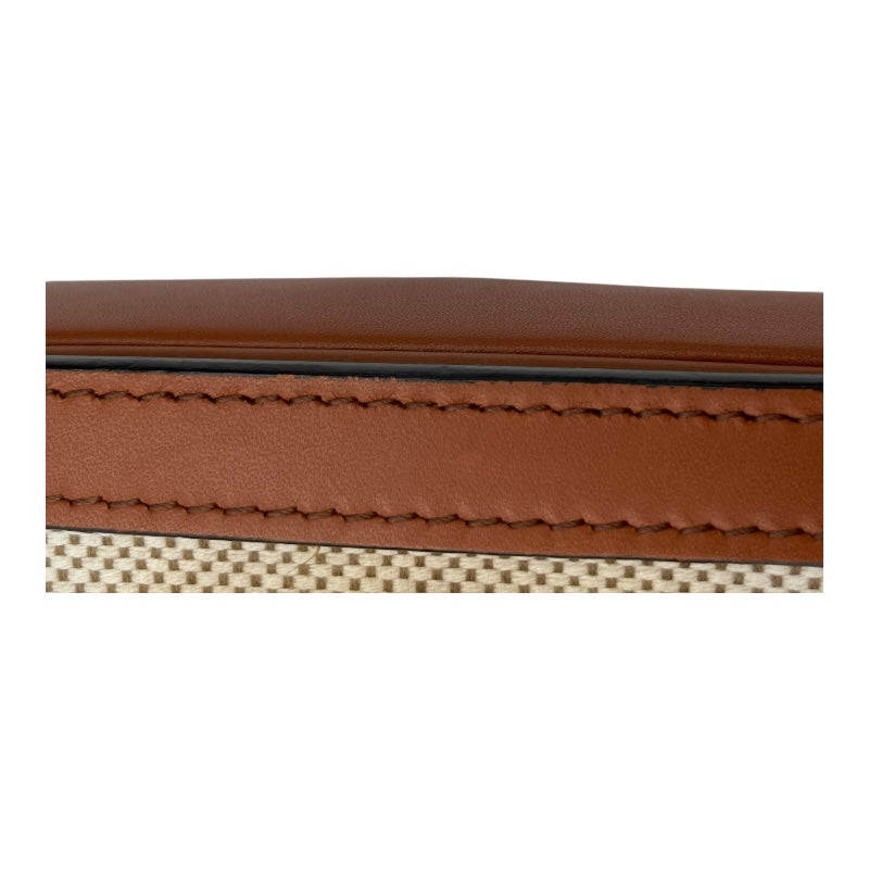 セリーヌ CELINE ティーントリオンフ 188882EGC.02NT ナチュラル タン テキスタイル・カーフ レディース ショルダーバッグ