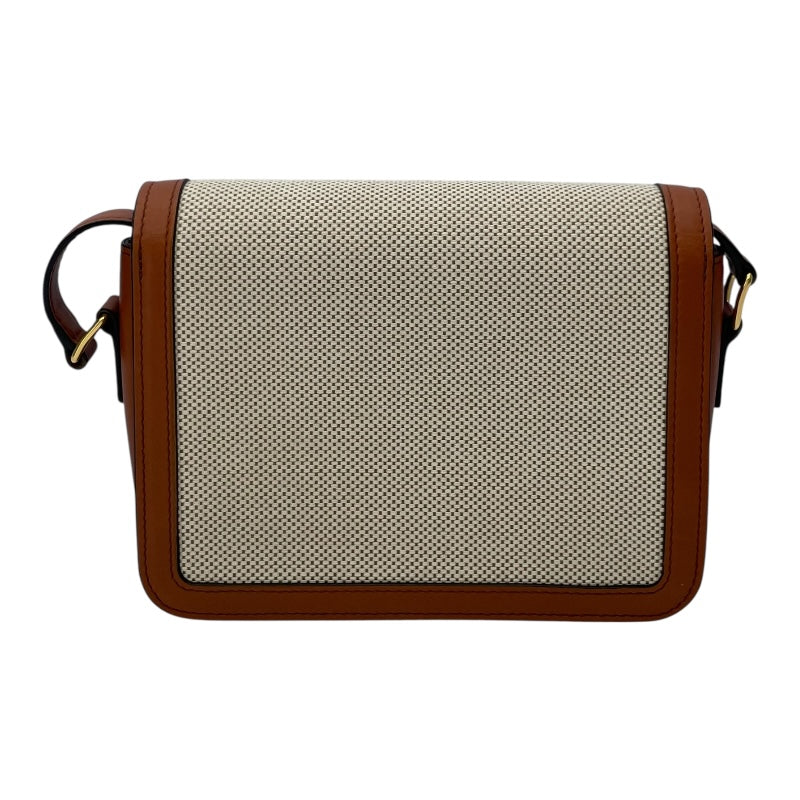 セリーヌ CELINE ティーントリオンフ 188882EGC.02NT ナチュラル タン テキスタイル・カーフ レディース ショルダーバッグ