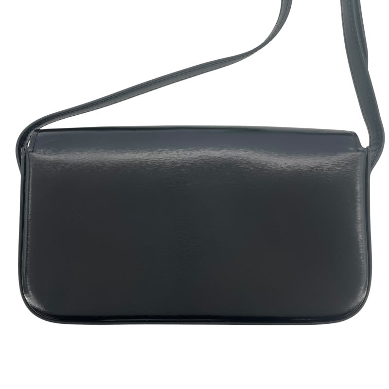セリーヌ CELINE ショルダーバッグ クロード 194143 ブラック GD金具 シャイニーカーフ レディース ショルダーバッグ