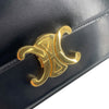 セリーヌ CELINE ショルダーバッグ クロード 194143 ブラック GD金具 シャイニーカーフ レディース ショルダーバッグ