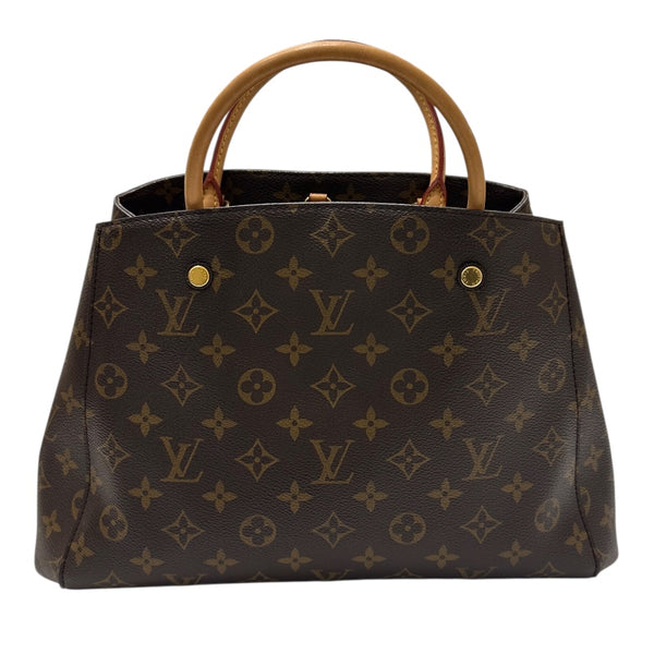 ルイ・ヴィトン LOUIS VUITTON モンテーニュMM M41056 モノグラム PVC レザー レディース ハンドバッグ