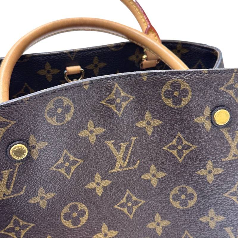 ルイ・ヴィトン LOUIS VUITTON モンテーニュMM M41056 モノグラム PVC レザー レディース ハンドバッグ