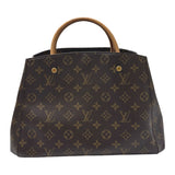 ルイ・ヴィトン LOUIS VUITTON モンテーニュMM M41056 モノグラム PVC レザー レディース ハンドバッグ