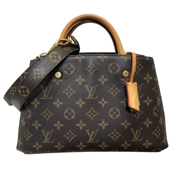 ルイ・ヴィトン LOUIS VUITTON モンテーニュBB M41055 ブラウン モノグラム レディース ショルダーバッグ