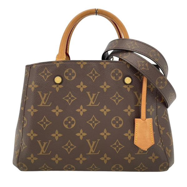 ルイ・ヴィトン LOUIS VUITTON モンテーニュBB M41055 ブラウン モノグラムキャンバス レディース ショルダーバッグ