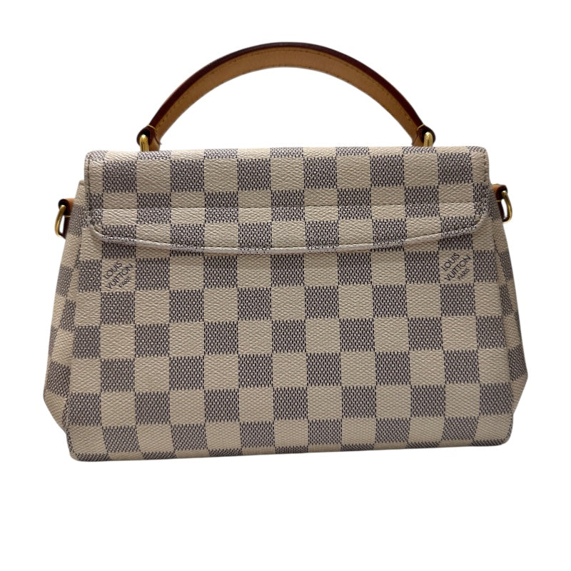 ルイ・ヴィトン LOUIS VUITTON クロワゼットPM N41581 ダミエ・アズール PVC レザー レディース ハンドバッグ