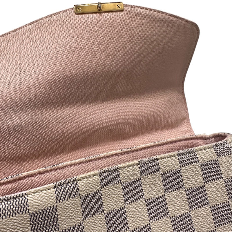 ルイ・ヴィトン LOUIS VUITTON クロワゼットPM N41581 ダミエ・アズール PVC レザー レディース ハンドバッグ