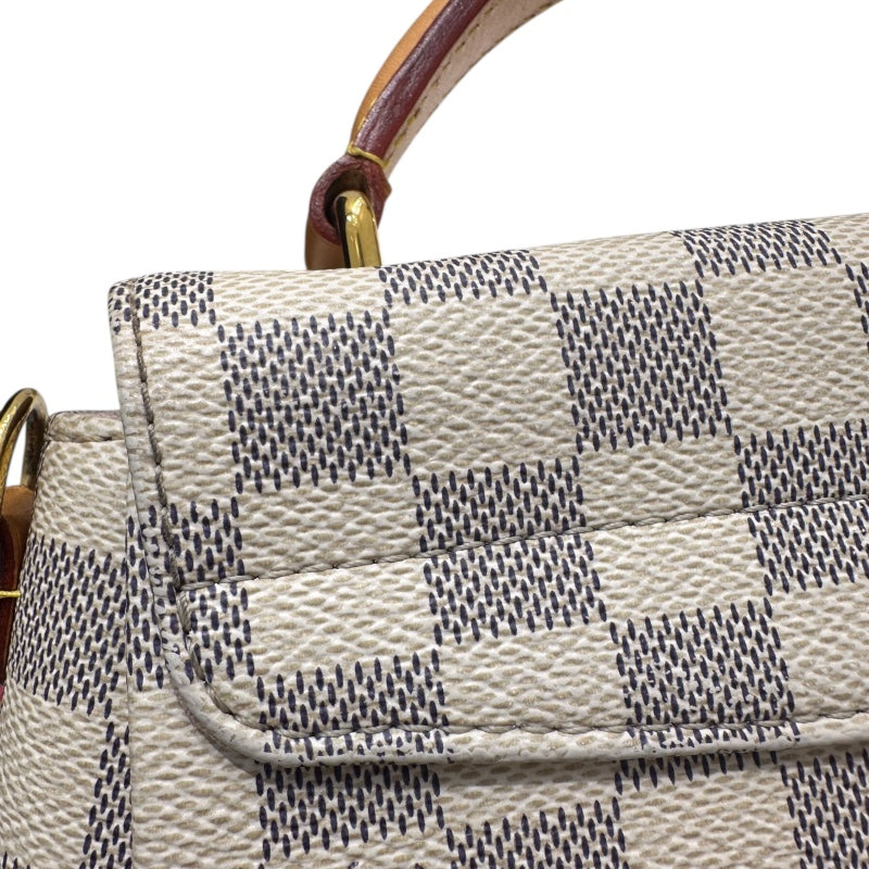 ルイ・ヴィトン LOUIS VUITTON クロワゼットPM N41581 ダミエ・アズール PVC レザー レディース ハンドバッグ
