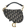 クリスチャン・ディオール Christian Dior サドルバッグミニ M0447CTZQ ネイビー GD金具 ジャガード レディース ハンドバッグ