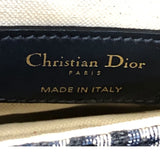 クリスチャン・ディオール Christian Dior サドルバッグミニ M0447CTZQ ネイビー/ゴールド金具 オブリークジャガード レディース ハンドバッグ