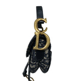 クリスチャン・ディオール Christian Dior サドルバッグミニ M0447CTZQ ネイビー ジャガード レディース ハンドバッグ