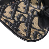 クリスチャン・ディオール Christian Dior サドルバッグミニ M0447CTZQ ネイビー ジャガード レディース ハンドバッグ