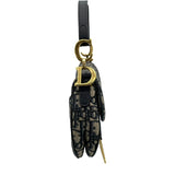 クリスチャン・ディオール Christian Dior サドルバッグミニ M0456CTZQ アイボリー/ネイビー GD金具 オブリークキャンバス レディース ショルダーバッグ