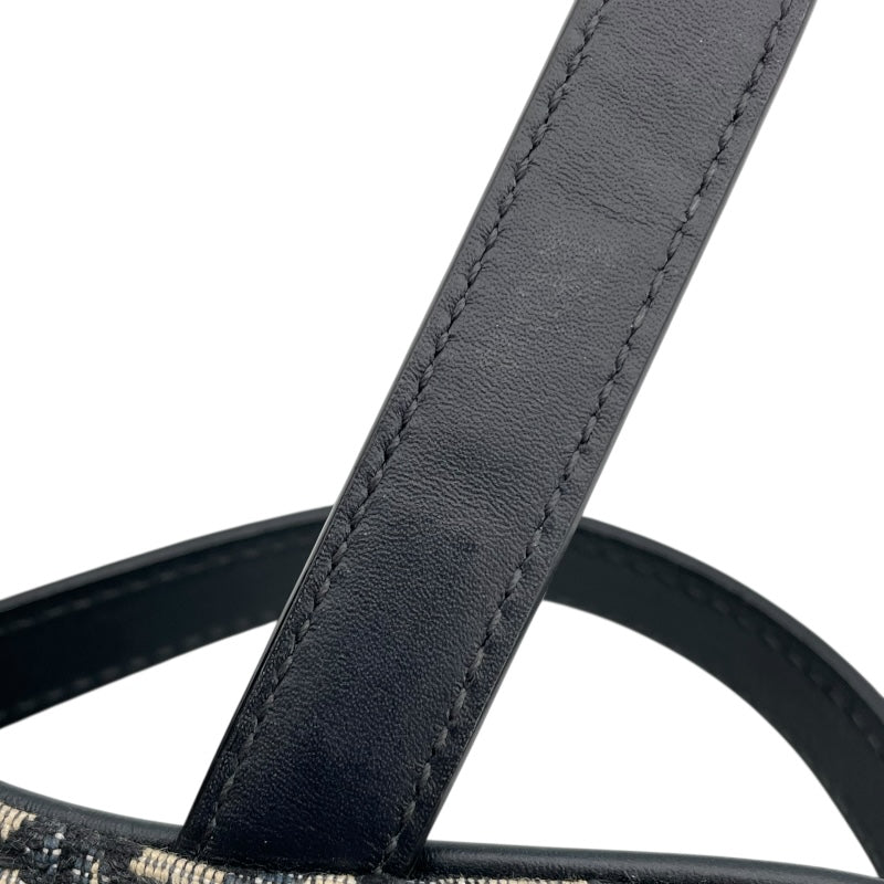 クリスチャン・ディオール Christian Dior サドルバッグミニ M0456CTZQ アイボリー/ネイビー GD金具 オブリークキャンバス レディース ショルダーバッグ