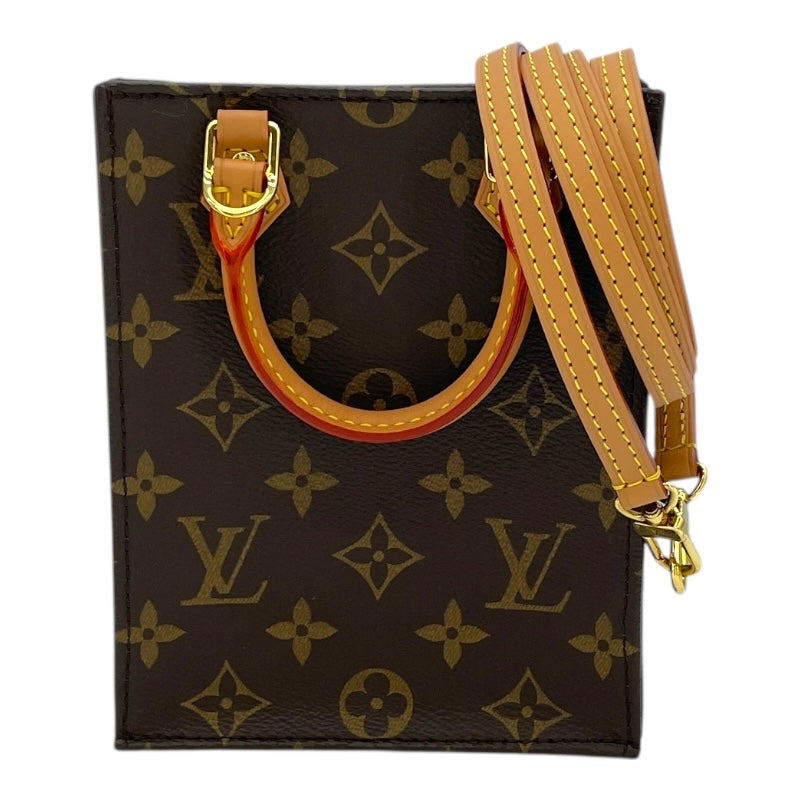 ルイ・ヴィトン LOUIS VUITTON プティットサックプラ M69442 ブラウン モノグラムキャンバス レディース ショルダーバッグ