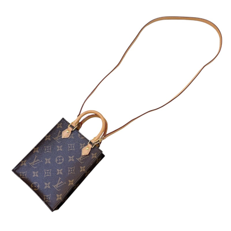 ルイ・ヴィトン LOUIS VUITTON プティットサックプラ M69442 ブラウン PVC レディース ショルダーバッグ