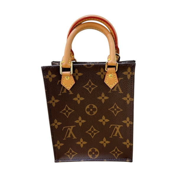 ルイ・ヴィトン LOUIS VUITTON プティットサックプラ M69442 ブラウン PVC レディース ショルダーバッグ