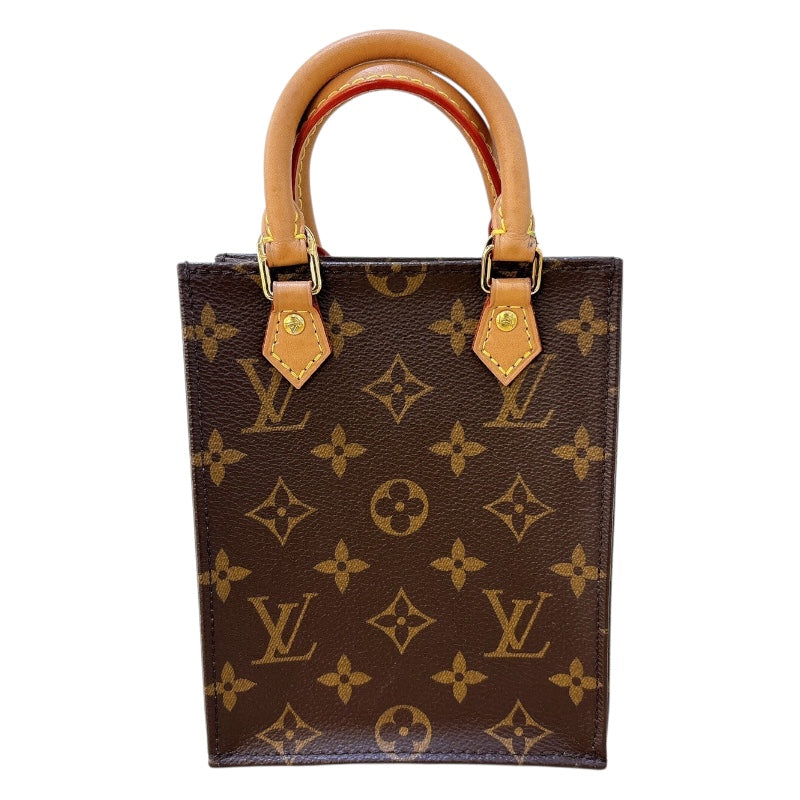 ルイ・ヴィトン LOUIS VUITTON プティットサックプラ M69442 ブラウン PVC レディース ショルダーバッグ