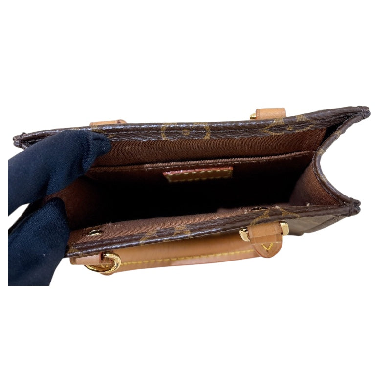 ルイ・ヴィトン LOUIS VUITTON プティットサックプラ M69442 ブラウン PVC レディース ショルダーバッグ