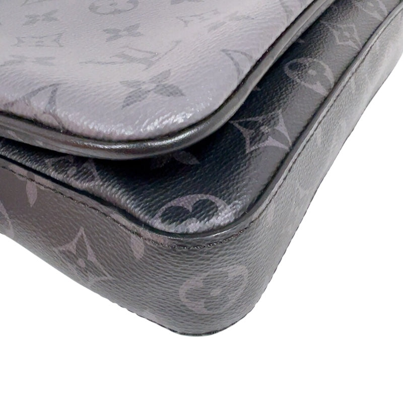 ルイ・ヴィトン LOUIS VUITTON トリオ･メッセンジャー M69443 ブラック/グレー　シルバー金具 モノグラム・エクリプス メンズ ショルダーバッグ