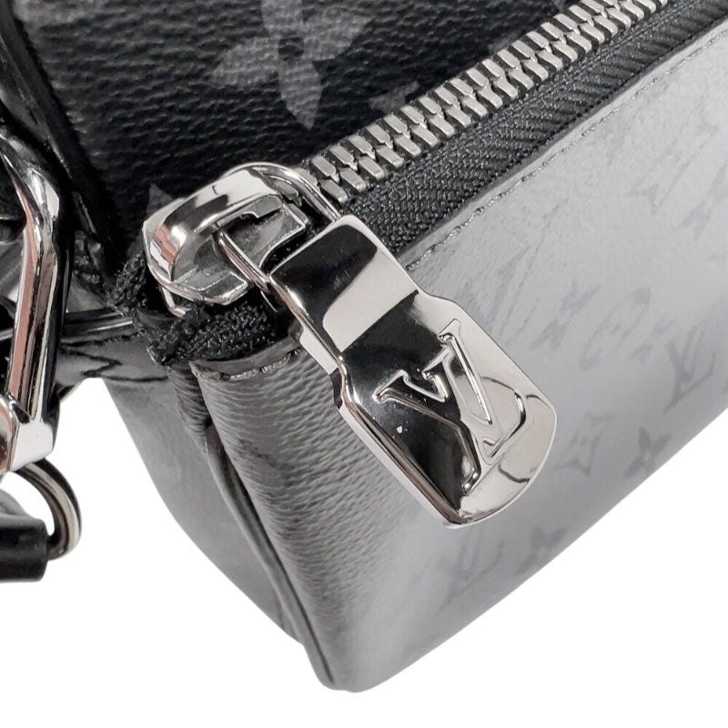 ルイ・ヴィトン LOUIS VUITTON トリオ･メッセンジャー M69443 ブラック/グレー　シルバー金具 モノグラム・エクリプス メンズ ショルダーバッグ