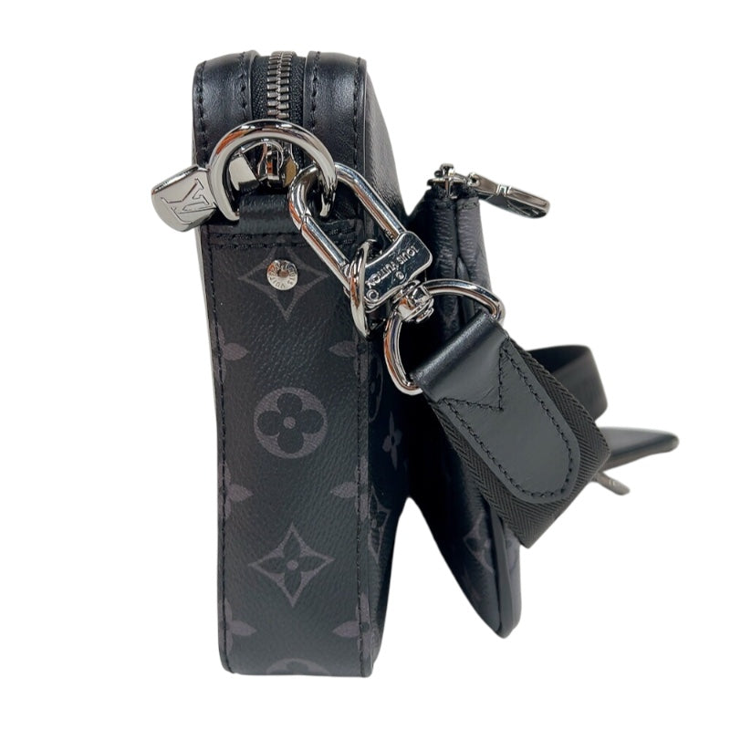 ルイ・ヴィトン LOUIS VUITTON トリオ･メッセンジャー M69443 ブラック/グレー　シルバー金具 モノグラム・エクリプス メンズ ショルダーバッグ