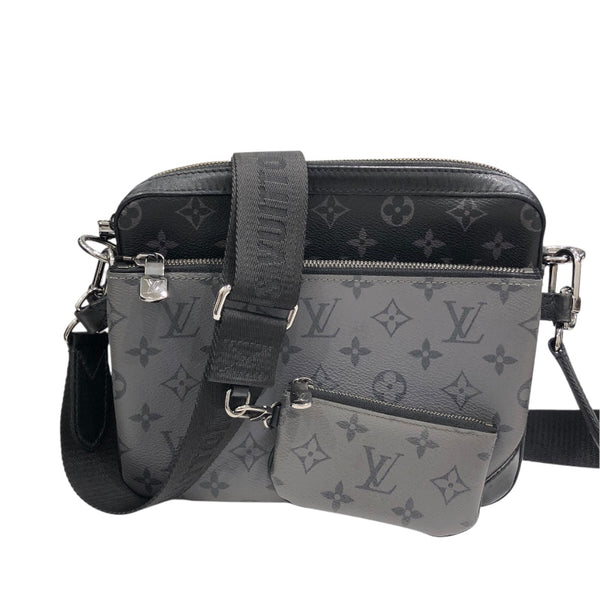 ルイ・ヴィトン LOUIS VUITTON トリオ・メッセンジャー ブラック モノグラム・エクリプス メンズ ショルダーバッグ