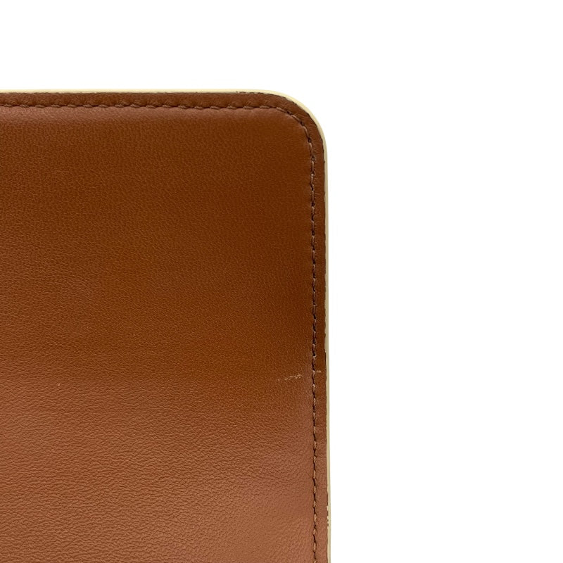 セリーヌ CELINE ショルダーバッグクロード 104142 ホワイト GD金具 トリオンフキャンバス/カーフスキン レディース ショルダーバッグ