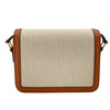 セリーヌ CELINE クラシックトリオンフバッグ 188882 ベージュxタン GD金具 キャンバス/カーフ レディース ショルダーバッグ