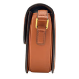 セリーヌ CELINE クラシックトリオンフバッグ 188882 ベージュxタン GD金具 キャンバス/カーフ レディース ショルダーバッグ