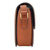 セリーヌ CELINE クラシックトリオンフバッグ 188882 ベージュxタン GD金具 キャンバス/カーフ レディース ショルダーバッグ