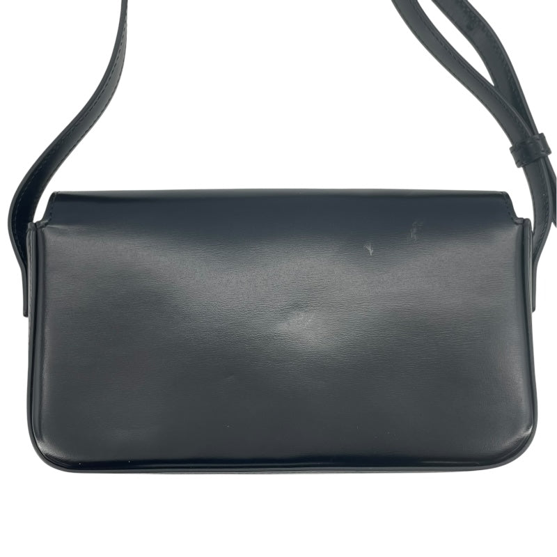 セリーヌ CELINE ショルダーバッグ クロード 194143 ブラック GD金具 シャイニーカーフ レディース ショルダーバッグ