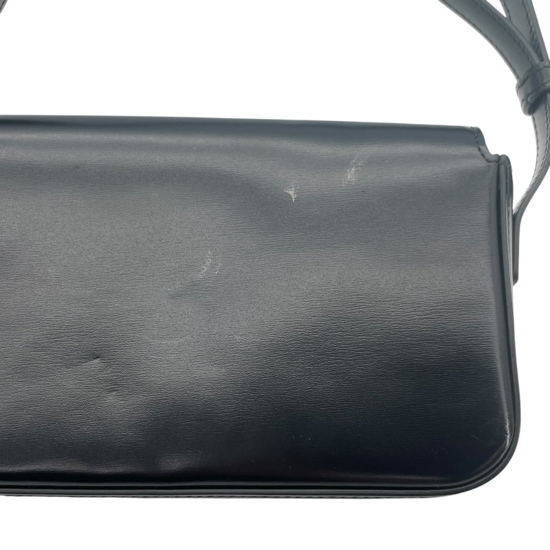 セリーヌ CELINE ショルダーバッグ クロード 194143 ブラック GD金具 シャイニーカーフ レディース ショルダーバッグ