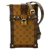 ルイ・ヴィトン LOUIS VUITTON ポシェット トランク ヴェルティカル M67873 ブラウン モノグラム・リバース レディース ショルダーバッグ