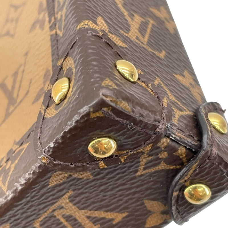 ルイ・ヴィトン LOUIS VUITTON ポシェット トランク ヴェルティカル M67873 ブラウン モノグラム・リバース レディース ショルダーバッグ