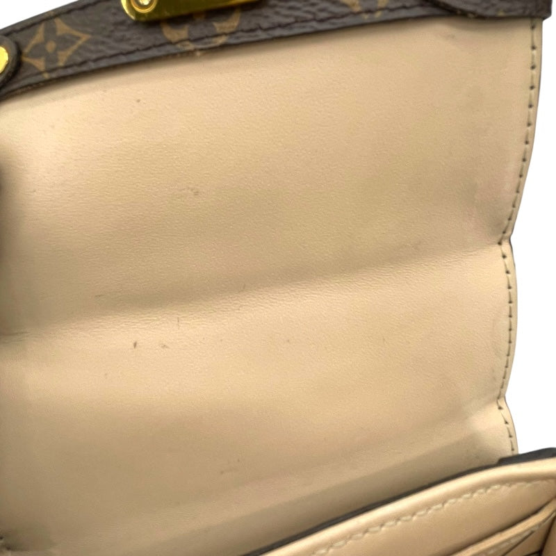 ルイ・ヴィトン LOUIS VUITTON ポシェット トランク ヴェルティカル M67873 ブラウン モノグラム・リバース レディース ショルダーバッグ