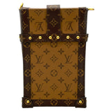 ルイ・ヴィトン LOUIS VUITTON ポシェット トランク ヴェルティカル M67873 ブラウン モノグラム・リバース レディース ショルダーバッグ