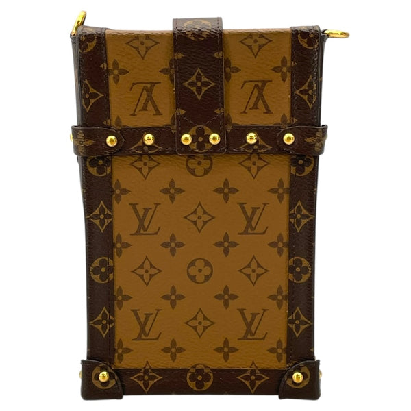 ルイ・ヴィトン LOUIS VUITTON ポシェット トランク ヴェルティカル M67873 ブラウン モノグラム・リバース レディース ショルダーバッグ