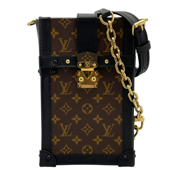 ルイ・ヴィトン LOUIS VUITTON ポシェット・トランク・ヴェルティカル M63913 ブラウン モノグラム レディース ショルダーバッグ