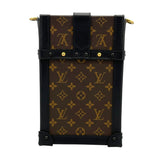 ルイ・ヴィトン LOUIS VUITTON ポシェット・トランク・ヴェルティカル M63913 ブラウン モノグラム レディース ショルダーバッグ