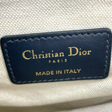 クリスチャン・ディオール Christian Dior サドルバッグミニ M0447CTZQ アイボリー ネイビー GD金具 オブリークジャガード レディース ハンドバッグ