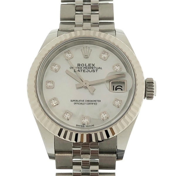 ロレックス ROLEX ﾃﾞｲﾄｼﾞｬｽﾄ28 ﾎﾜｲﾄｼｪﾙ 279174NG レディース 腕時計