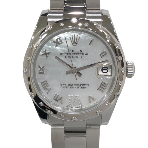 ロレックス ROLEX ﾃﾞｲﾄｼﾞｬｽﾄ31 ﾎﾜｲﾄｼｪﾙ 178344NR WS/SS メンズ　レディース　ユニセックス 腕時計 2300044170478-
