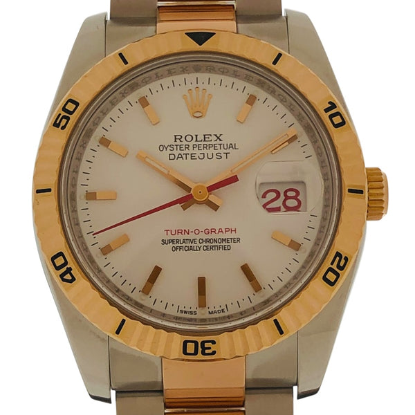 ロレックス ROLEX ターノグラフ 116261 SS/PG メンズ 腕時計