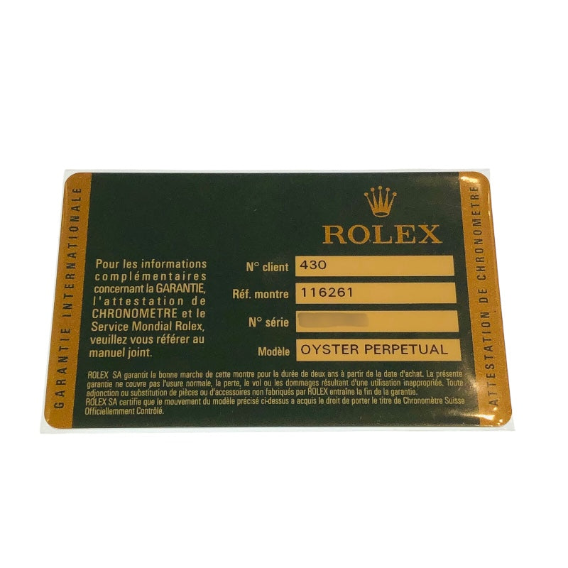 ロレックス ROLEX ターノグラフ 116261 SS/PG メンズ 腕時計