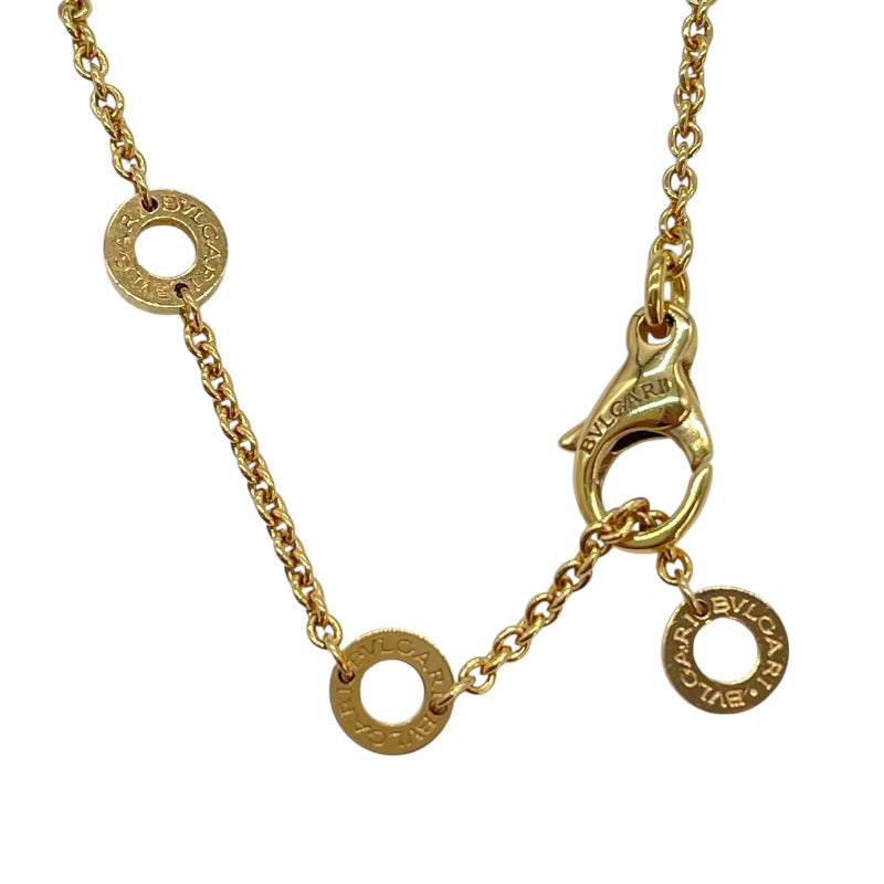 ブルガリ BVLGARI ブルガリブルガリネックレス マザーオブパール ピンクゴールド 750 オニキス ジュエリー