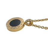 ブルガリ BVLGARI ブルガリブルガリネックレス マザーオブパール ピンクゴールド 750 オニキス ジュエリー