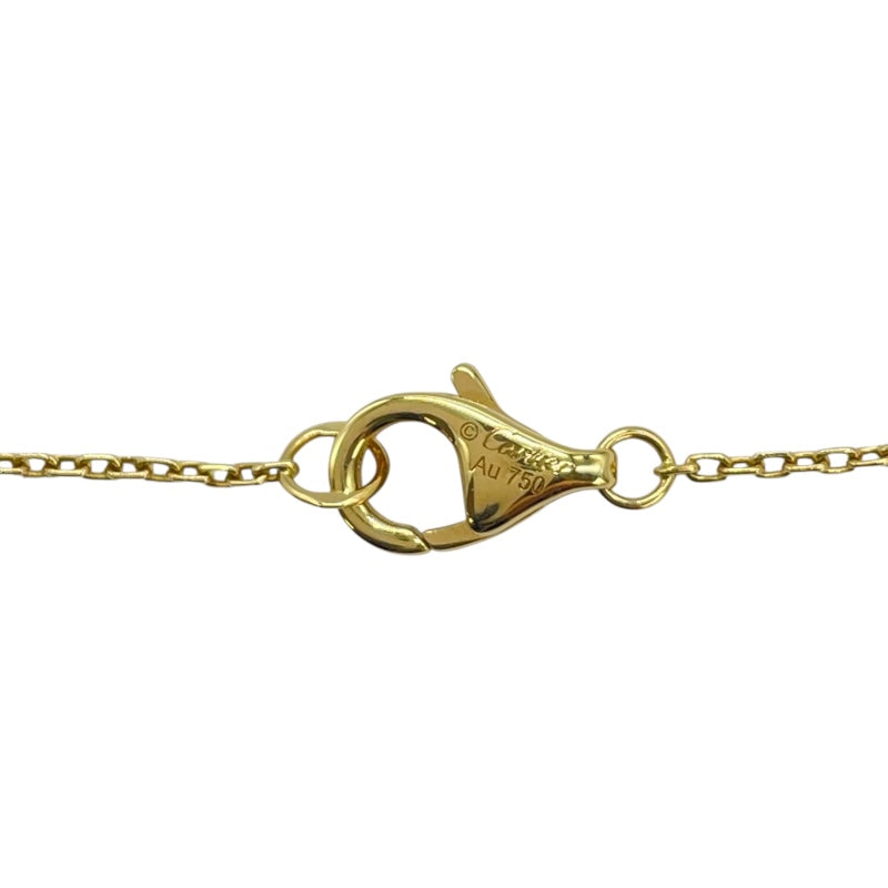 カルティエ Cartier アミュレットドゥカルティエネックレス ゴールド Au750 ホワイトシェル ジュエリー