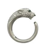 カルティエ Cartier パンテールドゥカルティエリングM ホワイトゴールド Au750 オニキス ジュエリー